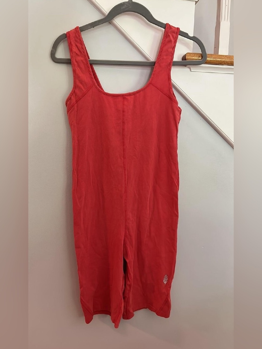 Free-people Women's Red and Orange Playsuit-romper